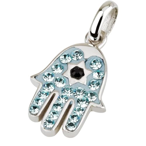 Pendentif Hamsa argent sterling avec collier 925 cadeau idéal