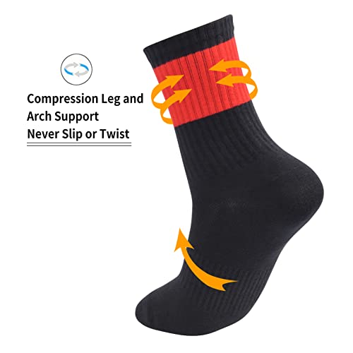 Men's Boy's Anti Odor Stink Resist Breathable Crew Mid Calf Casual Workout Socks3