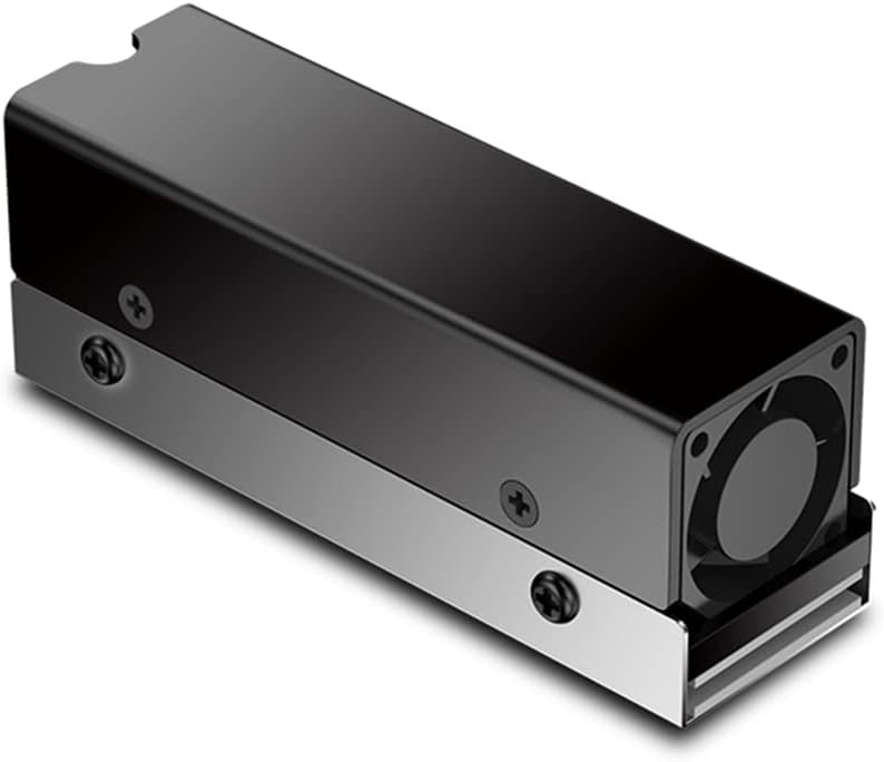 DHYAWUER M.2 SSD NVMe Heat Sink M2 2280 Solid State Disk Air Circulation Radiator with Fan Aluminum Heatsink Thermal Pad Cooler