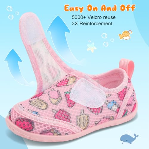 Image of FEETCITY Toddler Water Shoes Boys Girls Swim Shoes Quick Dry Kids Aqua Socks Barefoot for Beach Swimming Pool