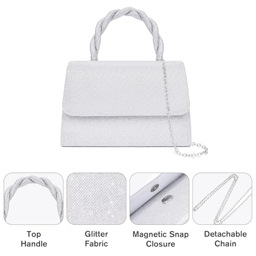 Bolso de mano para mujer Larcenciel Evening Clutch con cadena miniatura 6