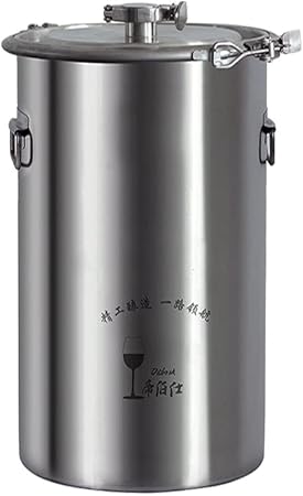 Stainless Steel Fermenter Conical Home Brewing Fermentation Tank，Including Temperature Patch,
