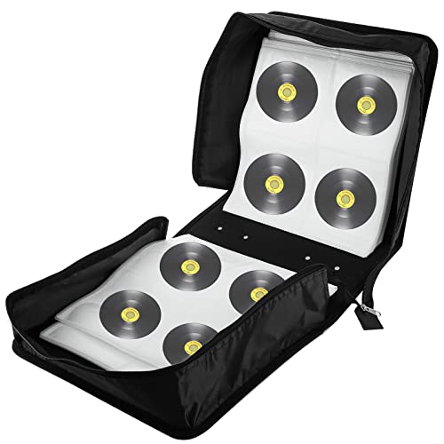 Fasmov 400 Disc Cd/Dvd Binder Dvd Wallet Case, Dvd Case Holder Media Storage Organizer Binder Wallet For Car Home Office Travel, Black #TOP4