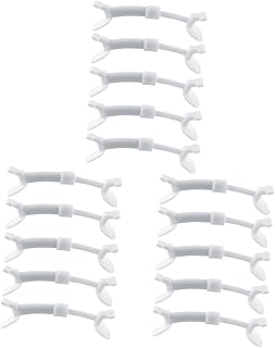 minkissy 15 Peças Treinador Labial Rosto Treinamento Mais Fino Ferramenta De Treino Facial Injeção Labial Modelador De Queixo Dispositivo De Exercício Facial Yoga Ternos Anti-Sorriso Para