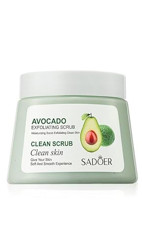 Exfoliating Body Scrub,Body scrub, Avocado scrub, exfoliating, cleansing pores, and body care. (Avocado scrub 250g)