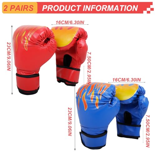 Guantes de boxeo para niños cómodos y transpirables de PU resistente 3