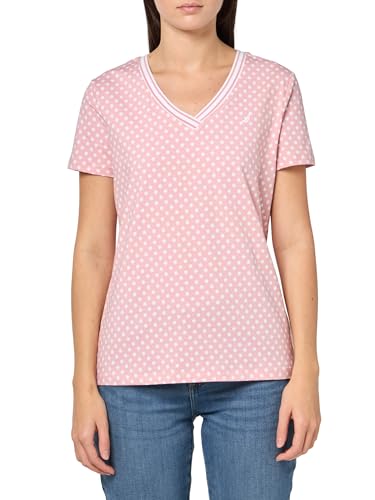 Image of Nautica Women's Solid V-Neck Short Sleeve T-Shirt Shirt