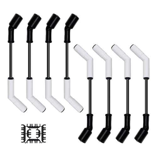 FANXIN Ls Spark Plug Wires Set 9070C with Extreme 9000 Ceramic Boot 8pcs Ignition Wire Cable Kit Compatible with GM LS3 LS4 LS7 Engines