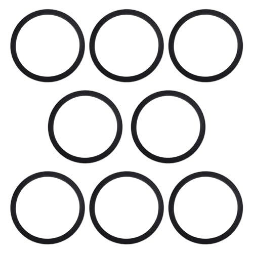 Lyeteung 8 Pièces 60x51x2 mm Plats Joint D'écoulement de lavabo, Rondelles en Silicone pour Plomberie, Joints pour Siphon, pour Tuyau de Vidange de Cuisine