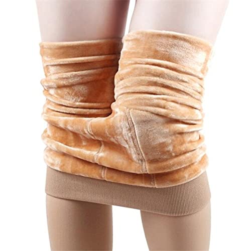 Leggings de invierno súper elásticos color caramelo pantalones térmicos mujer L