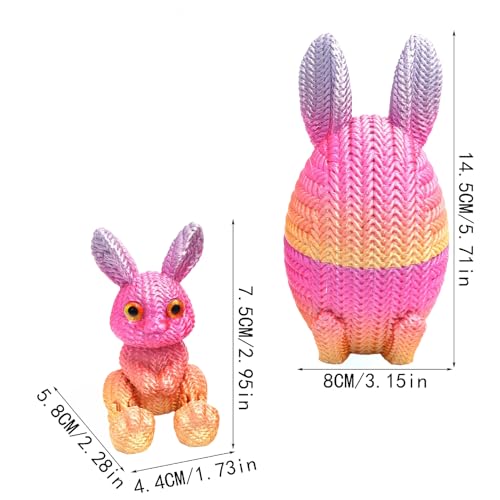 Lapin de Pâques imprimé en 3D générique pour décoration de table - 6