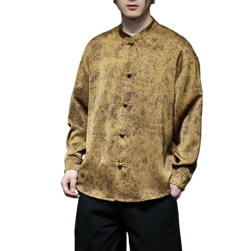 Chemise style chinois homme fluide pour éviter la chaleur avec style