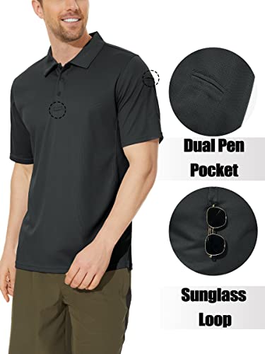 TACVASEN Classics Solid Pique Polo Shirt Magliette...