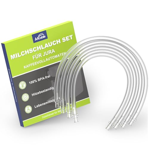 Ancable Juego De Manguera De Leche Para Cafeteras Automáticas Jura, 4 Mangueras De Leche 38 Cm Y 8 Conectores Compatibles Con Máquinas Automáticas Jura Impressa Y Giga