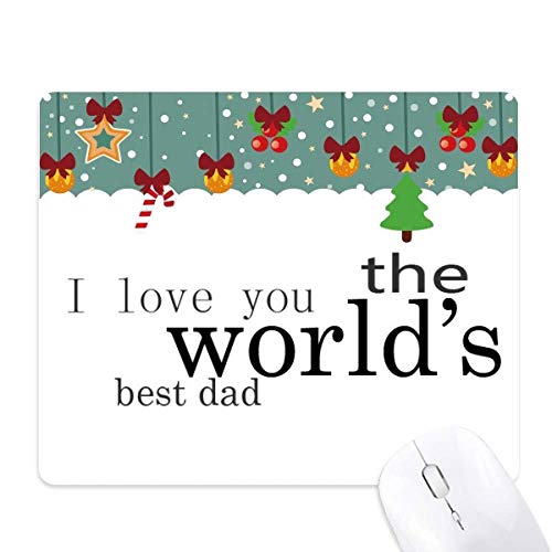 Alfombrilla de ratón para el Día del Padre con diseño Love World's Best Dad