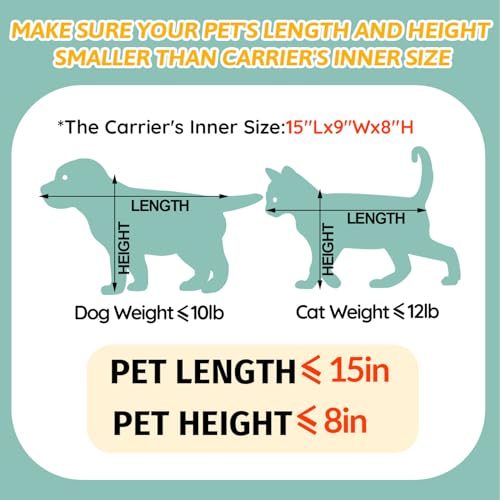 Petskd Transportadora para Animais de Estimação 17X11X9,5 Alaska Airline Aprovada, Bolsa Transportad