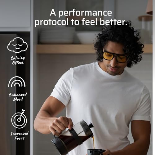 Image of TrueDark by Dave Asprey | Daylights Yellow Lenses Block 75% of Blue Light for Heavy Daytime Screen Use