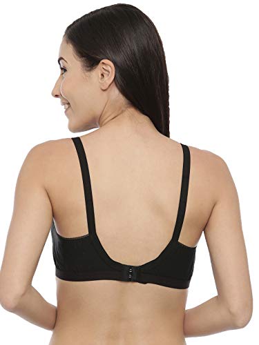 Image of BLOSSOM Women's Single Layered Full Coverage Non Wired Non Padded 100% Woven Cotton Everyday Bra Plus Size Bra