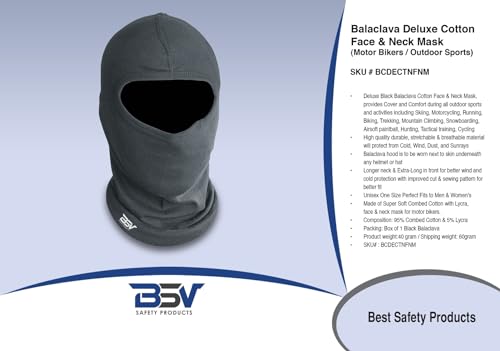 Bsv Safety Products Balaclava Face Mask Cotton thumb #5