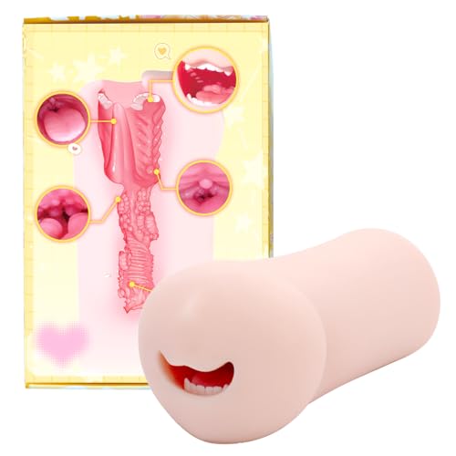 FUSEXIL Male Masturbator Mouth Adult Toys for Men 1.41 LB