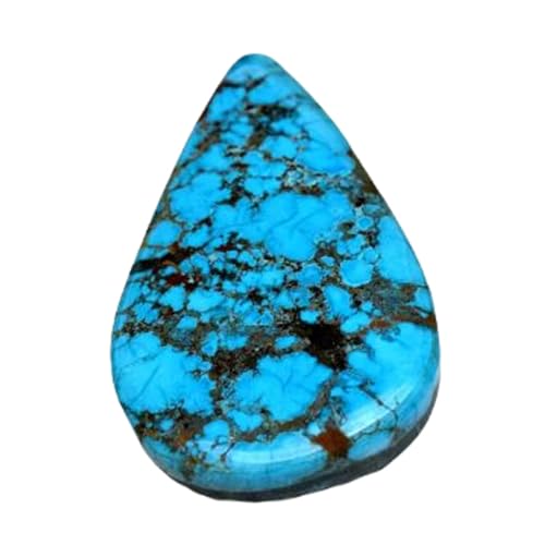 Cabochon turquoise naturelle 40mm pour fabrication de bague pendentif collier
