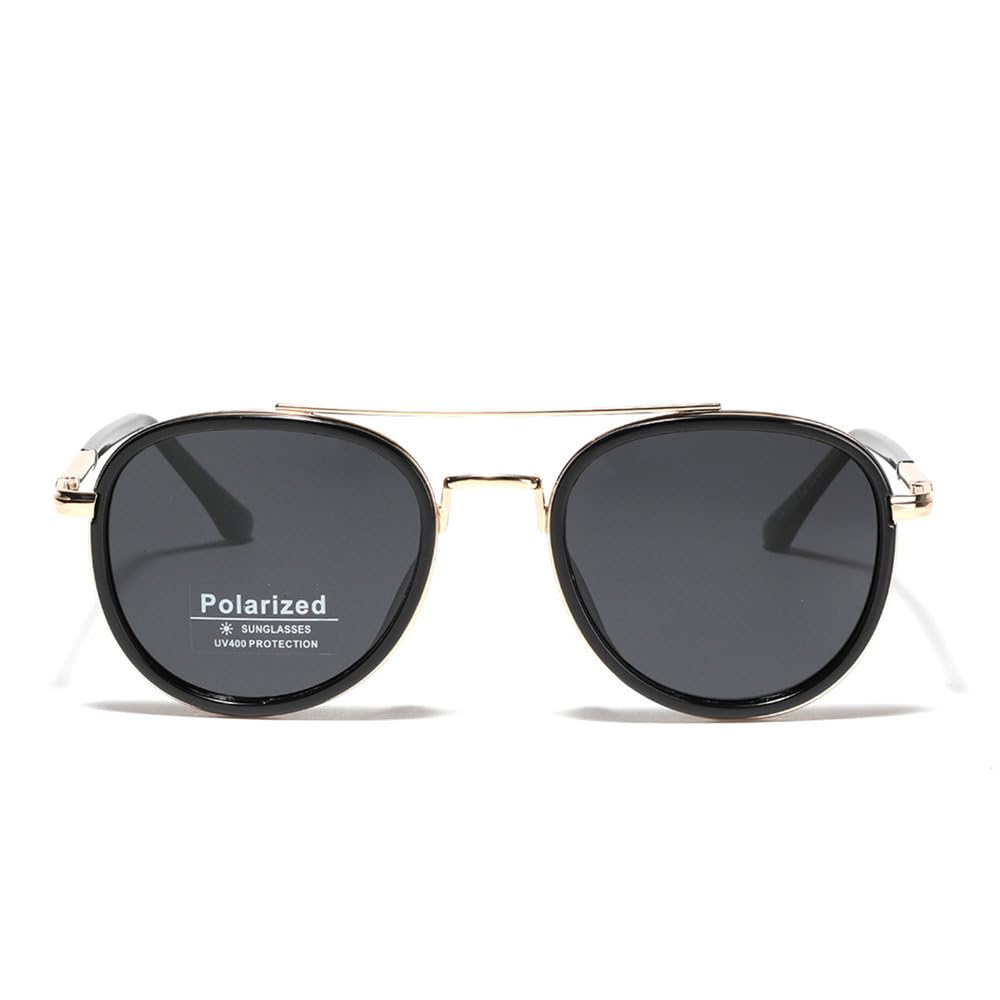 Sonnenbrille Polarisierte Herren Retro Damen Fahrbrille Rahmen/270(Blue)