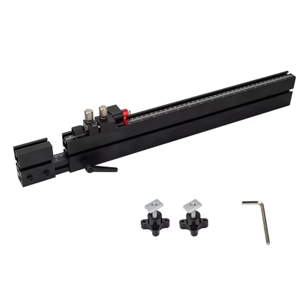 Littimoon T Track with Quick Alignment for Woodworking Tablesaws Miter Gauges Woodworkers Extendable T Slot Track with Quick Positioning Centerlines 38mm from Base, Extendable 560mm-941mm