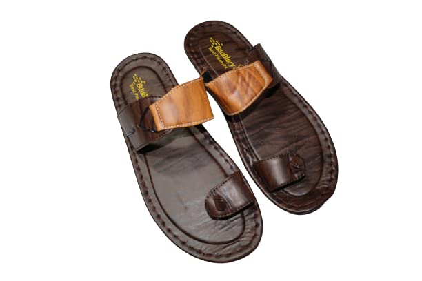 Image of Men Slipper, Stylish & Fancy Cool, Leather Look, slpr-E, MDS STORE,