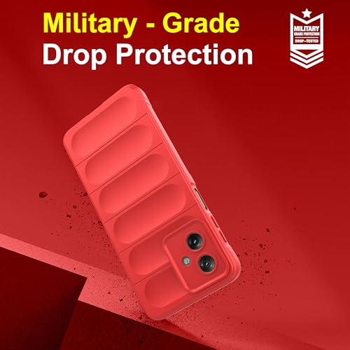 Image of amazon basics Back Case Cover for Moto G64 5G (Silicone Magic-Red)