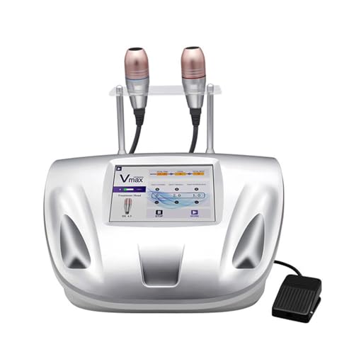 DHMYDPDZ Máquina Hifu Reafirmante Profesional 7D, Máquina de Belleza Facial con 2 Mangos para Lifting, Tonificar, Reafirmar y Eliminar Arrugas, Herramienta Antiarrugas Segura e Indolora