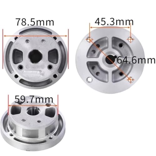 Stator and Rotor Armature Plate Ignition Coil Magneto Fit for 3WF-20A 1E54FP EB850 3WF-20A Sprayer Blower(2 piece Set)
