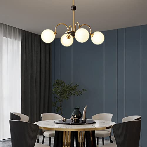 Lustre doré compact pour moderniser un plafond bas - 4