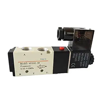 Raja Rubbers 1/4 inch Single Solenoid Valve 3 Port 2 Position Direction control valve 3/2 Way (DC 24V)