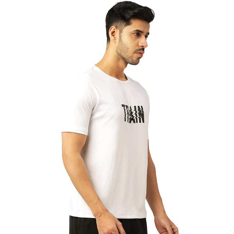 Image of Men's DRI FIT Training & Gym Tshirt /Sweat Absorbing Dry Fit /Extra Stretch /for Training, Badminton, Cricket, Tennis, Yoga, Golf (All Sports) All Colours & Sizes