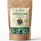 Espirulina Ecológica 100% Bio en 600 Comprimidos – Tableta | 150 días | Pastilla | Alga Pura - Suplemento Natural Ecológico | Espirulina Verde para Adelgazar, Detox y Energía (600)