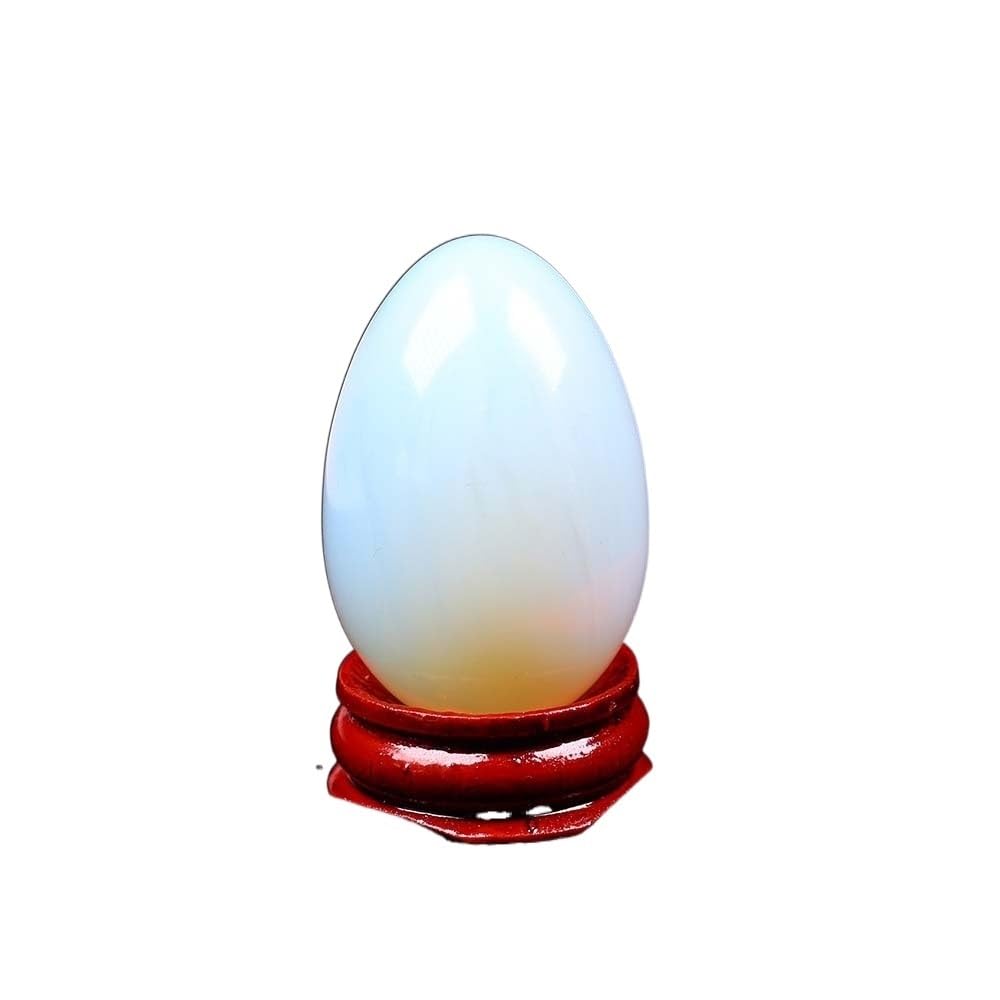 XCTXOKPVM 1pcs Crystal Egg Crystal Jewelry Quartz Magic Sphere Home Decor Ore Gift (Color : Opal)