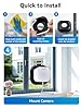 Outinput 3MP 2K Indoor Window Camera - 2.4GHz & 5GHz WiFi Window Cameras for Home Security Looking Outside with Bracket, AI Color Night Vision, Person & Motion Detection, Anti-Glare, Anti-Reflection