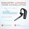 Delton Wireless Headset with 1080p Webcam, Single-Ear Bluetooth Computer Headset with Charging Case, Noise Canceling Mic, USB Dongle for PC/Laptop/Smartphone, Compatible with All Meeting Apps - Black