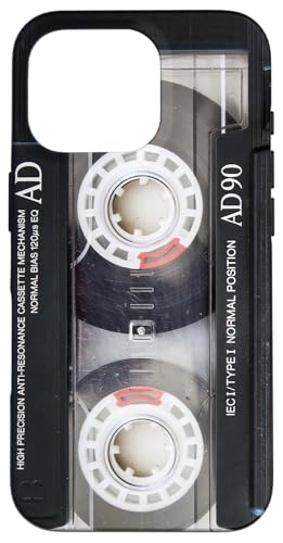 Vintage Music Audio Cassette Tape Retro 90s 80s 70s 60s Case for iPhone 16 Pro