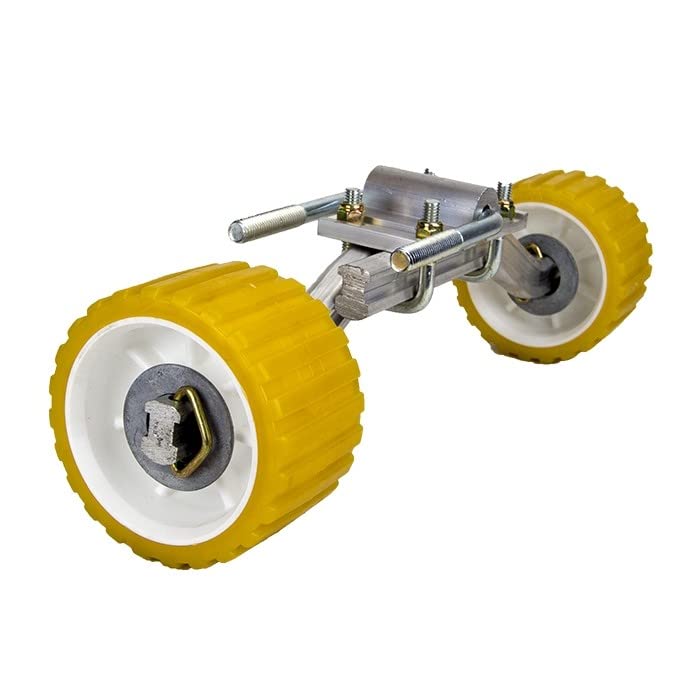 WHITE RIBBED WOBBLE ROLLER For Boat Trailers-Product Center-Harsco WHITE RIBBED WOBBLE ROLLER For Boat Trailers-Product Center-Harsco
