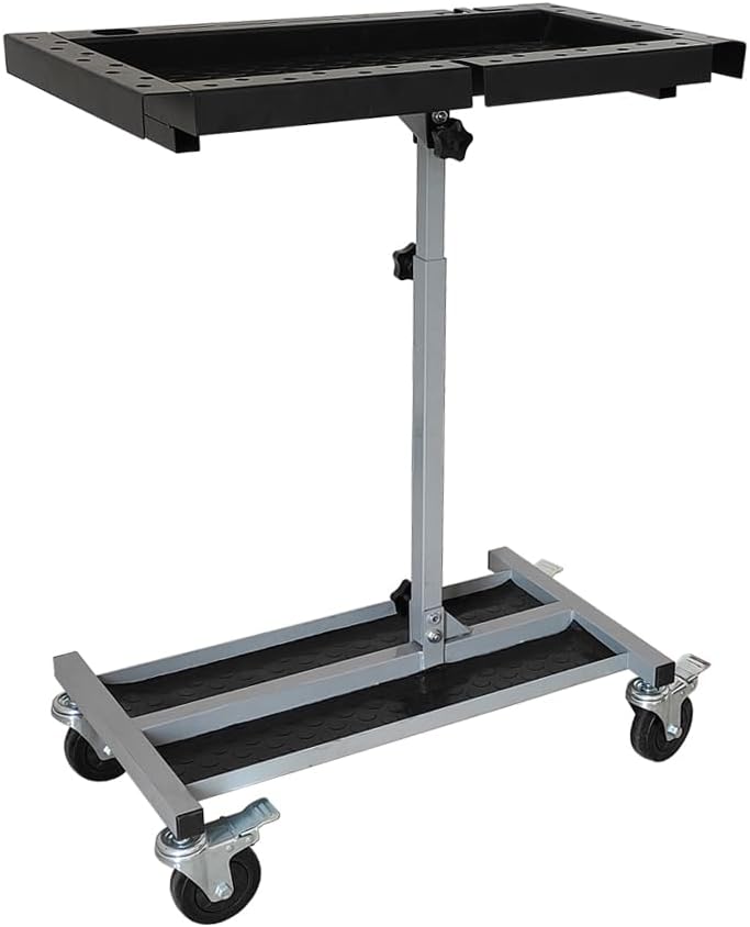Auto Body Shop Foldable Rolling Working Storage Table
