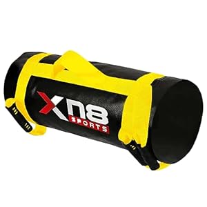 Xn8 Sandbags Weighted Power Bag, Filled Sandbag with Multi-Grip handles and Zipper, Best Gym Equipment for Strength Training Powerlifting Home Gym Running Multi Gym, 10-20 Kg Sandbag Weights