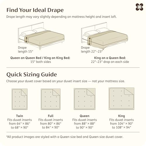 Image of Bedsure 100% Muslin Cotton Duvet Cover Queen Size - Ultra-Soft Gauze Duvet Cover, PureWoven Breathable & Lightweight Bedding Set with Zipper Closure and Corner Ties (Grey, Queen, 90 inchx90 inch)