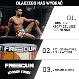 FREEGUN | Męskie bokserki Looney Tunes, pomarańczowe | Miękka bielizna z mikrofibry, wygodne i oddychające | Wzór z kreskówek | Szybkoschnące i idealnie dopasowane bokserki | M