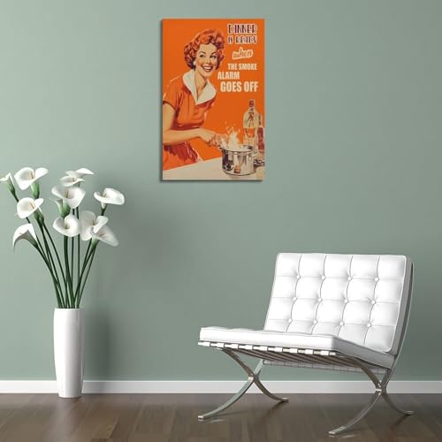 Impression sur toile rétro de 60 x 90 cm pour décorer un mur vide de salon - 5