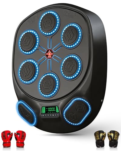 Yifengox New Smart Music Boxing Machine & Interactive Punching Trainer | 8-Target with LED Rhythm...