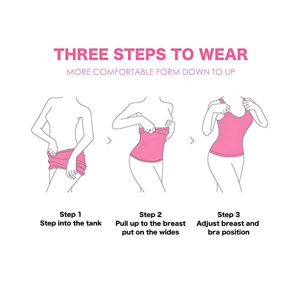 EUYZOU-Womens-Tummy-Control-Shapewear-Tank-Tops-Seamless-Body-Shaper-Compression-Top EUYZOU Women's Tummy Control Shapewear Tank Tops - Seamless Body Shaper Compression Top - Black/White/Nude 3pk L