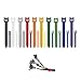 Patu Reusable Fastening Cable Ties - 40 Pcs (20 pcs 4" & 20 pcs 8") Microfiber Cloth Hook and Loop Cord Management Wire Organizer Straps, Assorted Colors