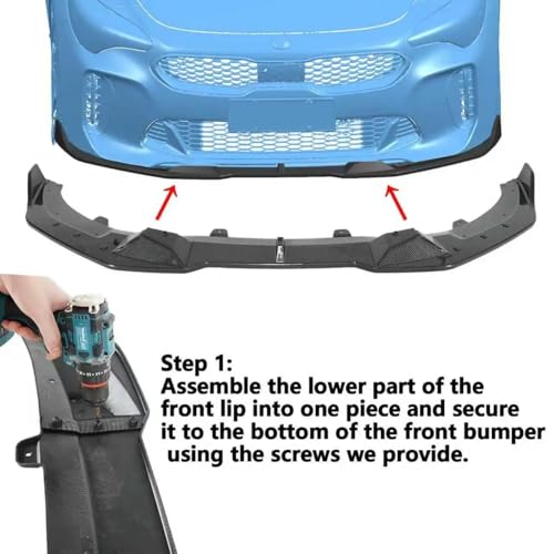 Difusor trasero de parachoques estilo anuncio pintado para Kia Stinger 2018-2023 4