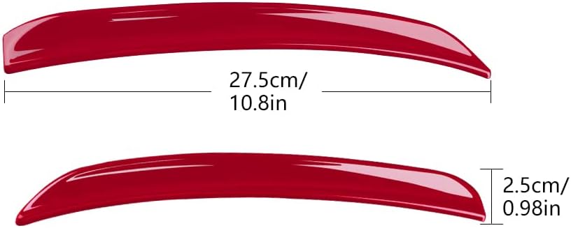 KUNGKIC MINI Cooper Spoiler Rear Wing Lip Compatible with F55 F56 S/JCW 2014-2022 Sport Cool Exterior Decoration Accessories Red
